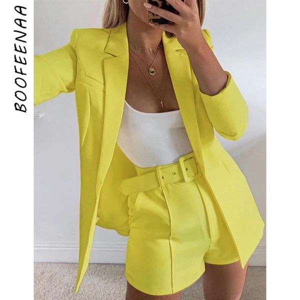 two piece dress boofeenaa elegant fashion 2 sets womens outfits solid color blazer shorts set women clothes c66-ba87, White
two piece dress boofeenaa elegant fashion 2 sets womens outfits solid color blazer shorts set women clothes c66-ba87, White