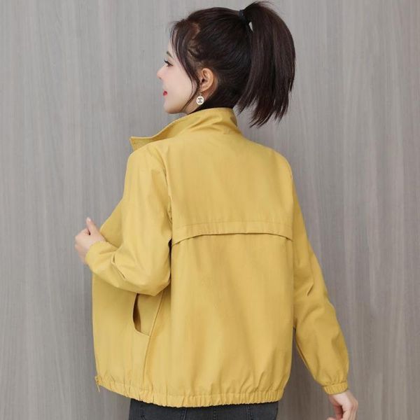 women's jackets jacket 2021 autumn casual windbreaker female stand collar loose fashion all-match lining short baseball uniform, Black;brown
women's jackets jacket 2021 autumn casual windbreaker female stand collar loose fashion all-match lining short baseball uniform, Black;brown
