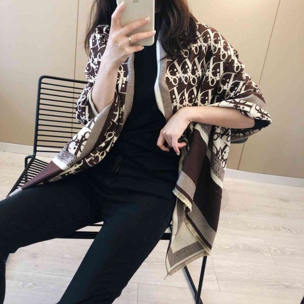 design scarf scarf women in autumn winter, alphabet, air-conditioned room, warm shawl, cloak, and tiktok., Blue;gray
design scarf scarf women in autumn winter, alphabet, air-conditioned room, warm shawl, cloak, and tiktok., Blue;gray