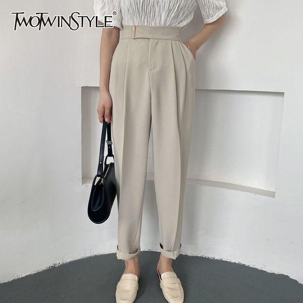loose ruched harem pants for women high waist casual minimalist trouser female fashion new clothing spring 210428, Black;white
loose ruched harem pants for women high waist casual minimalist trouser female fashion new clothing spring 210428, Black;white