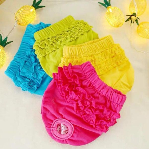 

dog apparel pet lace physiological pants xs s m l diaper sanitary washable female shorts panties menstruation underwear briefs