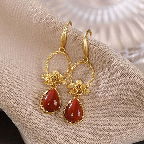 dangle & chandelier designer original ancient gold craftsmanship inlaid southern red tourmaline peony flower earrings luxury ladies silver j
dangle & chandelier designer original ancient gold craftsmanship inlaid southern red tourmaline peony flower earrings luxury ladies silver j