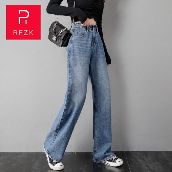 women's jeans rfzk vintage wide leg woman for women mom high waisted fit leisure denim full length straight casual, Blue
women's jeans rfzk vintage wide leg woman for women mom high waisted fit leisure denim full length straight casual, Blue