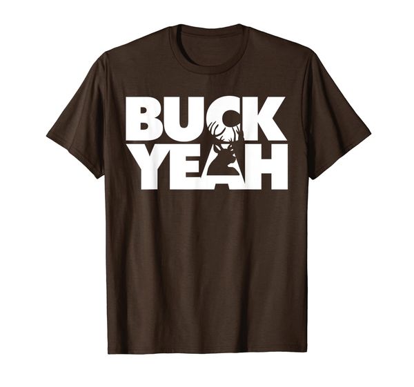Buck Yeah funny deer hunting pun T-Shirt, Mainly pictures