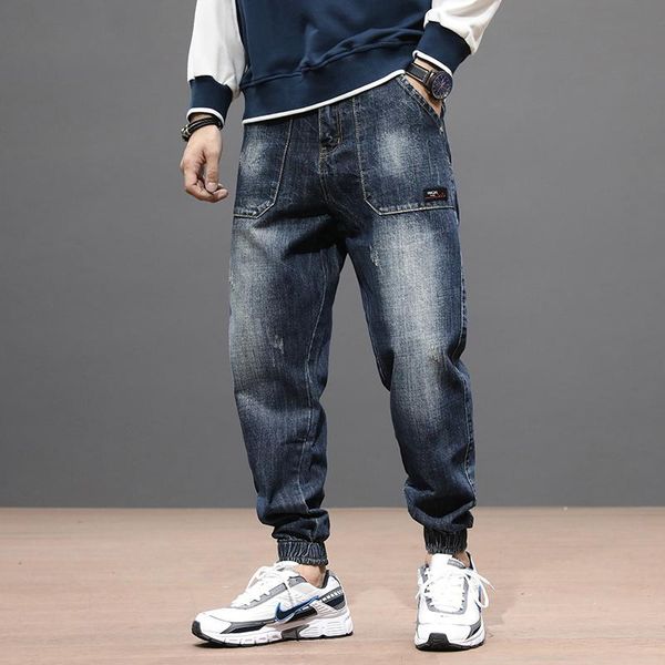 men's jeans streetwear fashion men retro blue loose fit casual denim cargo pants overalls vintage designer joggers harem trousers
men's jeans streetwear fashion men retro blue loose fit casual denim cargo pants overalls vintage designer joggers harem trousers
