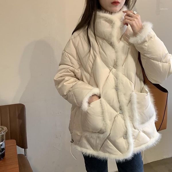 women's down & parkas temperament spliced jacket female winter korean version loose collar warm with 75% white duck, Black
women's down & parkas temperament spliced jacket female winter korean version loose collar warm with 75% white duck, Black