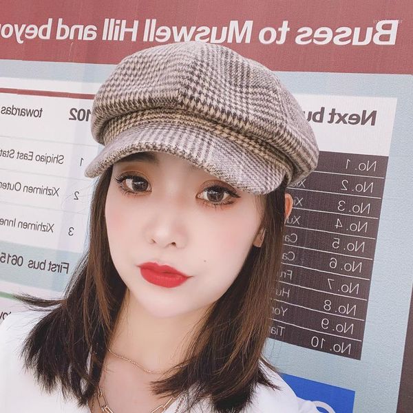 berets fashion autumn and winter women beret hat wild octagonal hats age reduction warmth short brim soft knitted, Blue;gray
berets fashion autumn and winter women beret hat wild octagonal hats age reduction warmth short brim soft knitted, Blue;gray