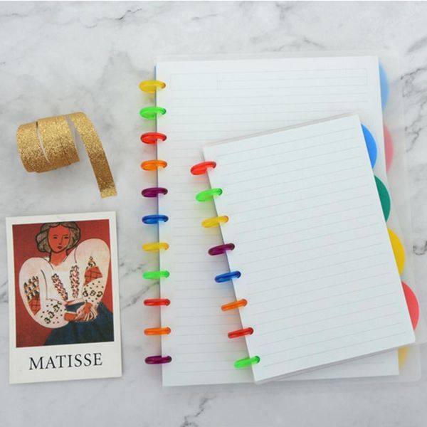 sheets multiple sizes notebook cover mushroom hole binder shell simplicity frosted pp loose-leaf index divider separator notepads, Purple;pink
sheets multiple sizes notebook cover mushroom hole binder shell simplicity frosted pp loose-leaf index divider separator notepads, Purple;pink