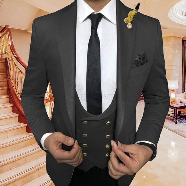 men's suits & blazers 2021 black suit 3 pieces set slim fit formal tuxedos for wedding prom dinner custom made groom blazer vest pants, White;black
men's suits & blazers 2021 black suit 3 pieces set slim fit formal tuxedos for wedding prom dinner custom made groom blazer vest pants, White;black