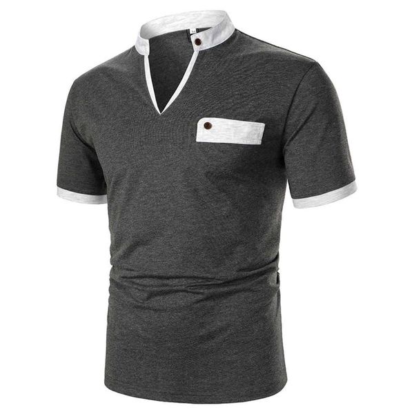 men's casual shirts spring and summer office -shirts fake pocket v-neck button short-sleeved shirt men clothing 2021 camisas, White;black
men's casual shirts spring and summer office -shirts fake pocket v-neck button short-sleeved shirt men clothing 2021 camisas, White;black