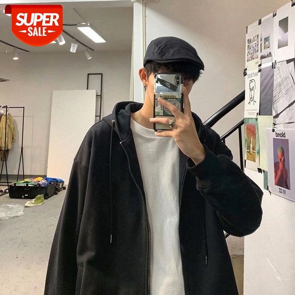 autumn and winter hong kong style sweater men's hooded cardigan korean version of the trend students plus fleece jacket loose sportswe, Black
autumn and winter hong kong style sweater men's hooded cardigan korean version of the trend students plus fleece jacket loose sportswe, Black