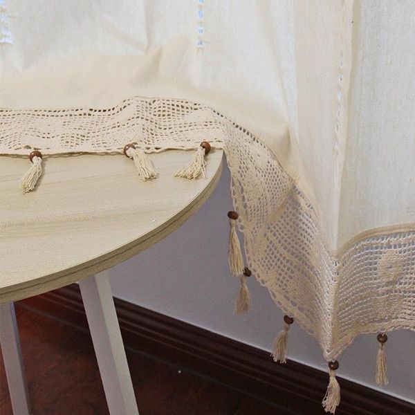retro handmade cotton linen curtains with tassels crochet hollow out lace edge cortinas for living room blinds shower curtain & drapes
retro handmade cotton linen curtains with tassels crochet hollow out lace edge cortinas for living room blinds shower curtain & drapes