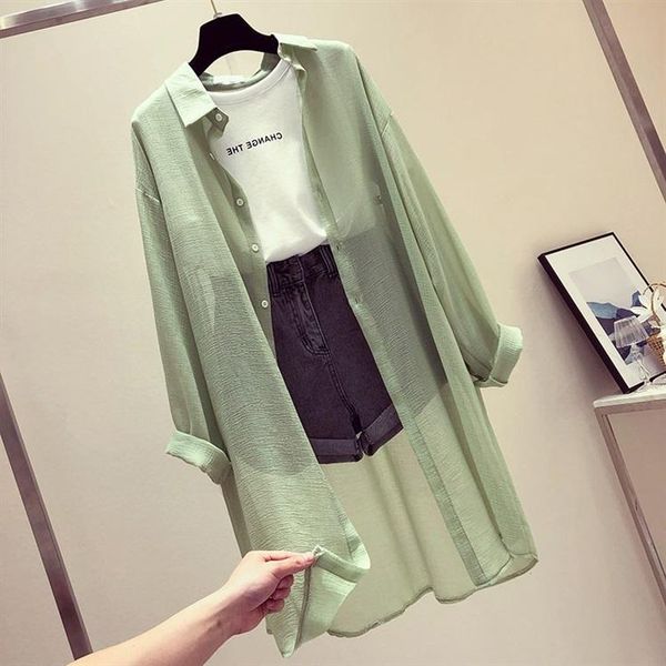 women's polos sun protection clothing long sleeve jacket summer 2021 internet celebrity all-match fairy mid-length immortal trendy, White
women's polos sun protection clothing long sleeve jacket summer 2021 internet celebrity all-match fairy mid-length immortal trendy, White