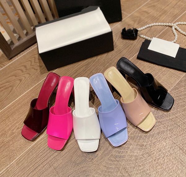 early spring woman fashion letters high heel slippers femal chunky brand design patent leather sandals ladies party wedding street slippers, Black
early spring woman fashion letters high heel slippers femal chunky brand design patent leather sandals ladies party wedding street slippers, Black