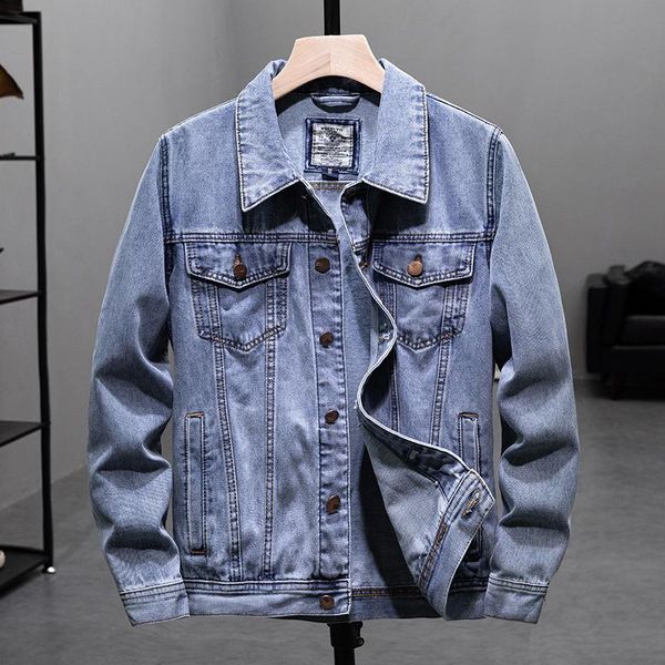 men's jackets light soft spring denim coat 2021 and autumn big size korean fashion jacket middle age, Black;brown
men's jackets light soft spring denim coat 2021 and autumn big size korean fashion jacket middle age, Black;brown