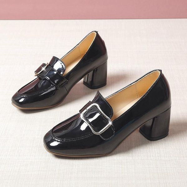 dress shoes 2021 high heels women pumps fashion patent leather 6cm heel woman square toe zapatos mujer, Black
dress shoes 2021 high heels women pumps fashion patent leather 6cm heel woman square toe zapatos mujer, Black