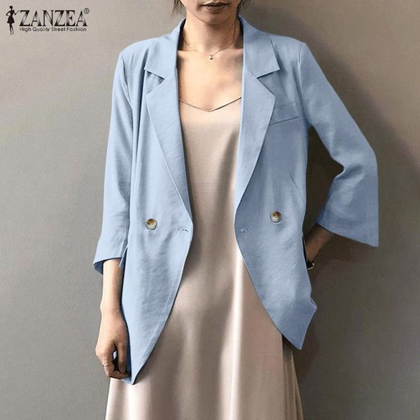 women's suits & blazers zanzea autumn blazer women elegant 3/4 sleeve suit jackets fashion solid ol work female button thin coats sprin, White;black
women's suits & blazers zanzea autumn blazer women elegant 3/4 sleeve suit jackets fashion solid ol work female button thin coats sprin, White;black