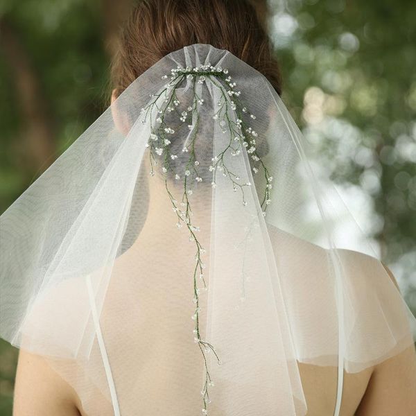 bridal veils elegant crystal ornament short veil soft tull wedding luxury accessories, Black
bridal veils elegant crystal ornament short veil soft tull wedding luxury accessories, Black