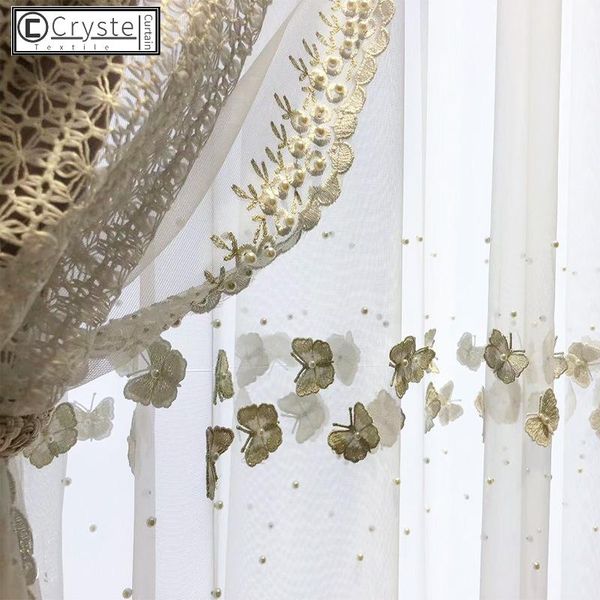 high-end butterfly embroidered window screening curtains for living room bedroom beaded lace curtain & drapes
high-end butterfly embroidered window screening curtains for living room bedroom beaded lace curtain & drapes
