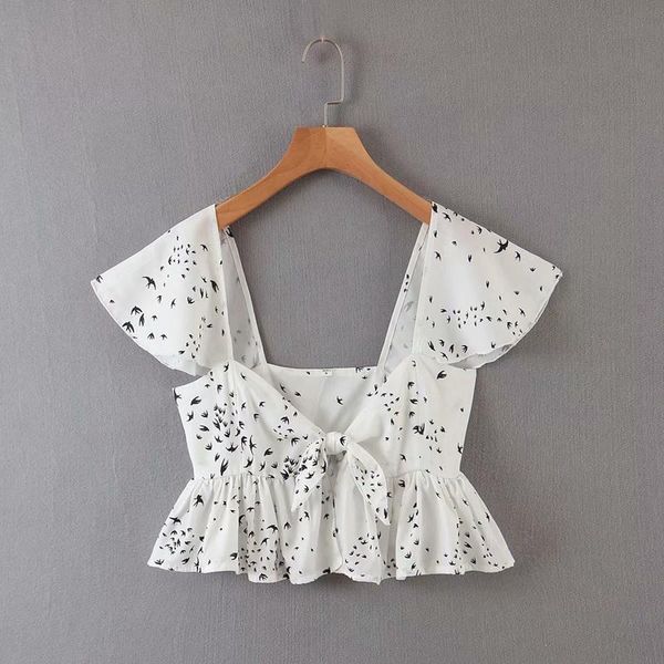 women's blouses & shirts square collar sleeveless chiffon shirt summer loose print ladies blouse plus size casual women clothes, White
women's blouses & shirts square collar sleeveless chiffon shirt summer loose print ladies blouse plus size casual women clothes, White