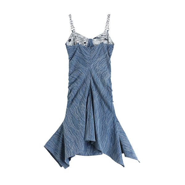 women's retro denim irregular design strap dress summer selling korean streetwear sleeveless backless female midi 210430, Black;gray
women's retro denim irregular design strap dress summer selling korean streetwear sleeveless backless female midi 210430, Black;gray