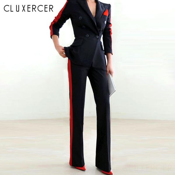arrival office work pant suits women double breasted striped blazer and wide leg pants set 2 piece business women's two, White
arrival office work pant suits women double breasted striped blazer and wide leg pants set 2 piece business women's two, White