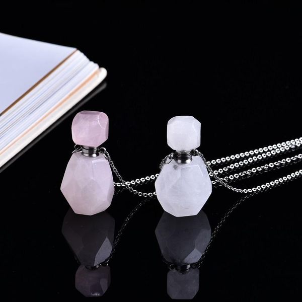 decorative objects & figurines 1pc natural crystal clear quartz diffuser rose perfume bottle pendant mineral jewelry couple decoration diy g
decorative objects & figurines 1pc natural crystal clear quartz diffuser rose perfume bottle pendant mineral jewelry couple decoration diy g