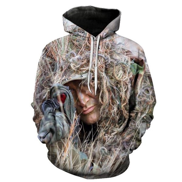 men's hoodies & sweatshirts 3d printed hunting woodland ghillie suit aerial shooting sniper adults camouflage hoodie jungle oversized, Black
men's hoodies & sweatshirts 3d printed hunting woodland ghillie suit aerial shooting sniper adults camouflage hoodie jungle oversized, Black
