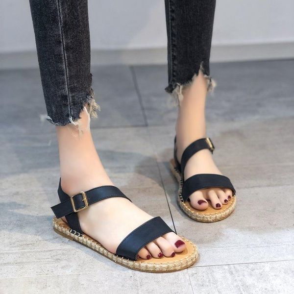 fashion women summer sandals buckle solid shoes flats casual open toe beach ladies plus size 36-43 sadalias femininas, Black
fashion women summer sandals buckle solid shoes flats casual open toe beach ladies plus size 36-43 sadalias femininas, Black