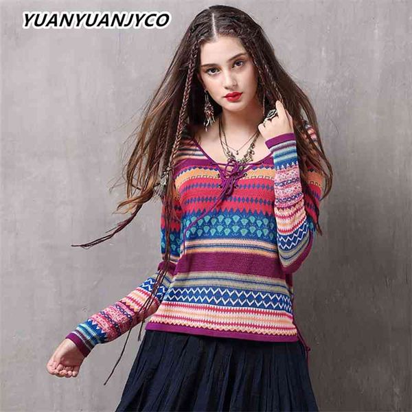 women's knits & tees yuanyuanjyco autumn spring women regular length indie folk knitted pullover my10 vintage plaid v-neck multico, White
women's knits & tees yuanyuanjyco autumn spring women regular length indie folk knitted pullover my10 vintage plaid v-neck multico, White