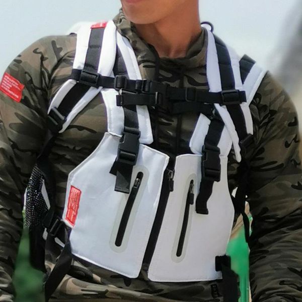 men's vests tactical vest outdoor multi-functional reflective wear-res220r, Black;white
men's vests tactical vest outdoor multi-functional reflective wear-res220r, Black;white
