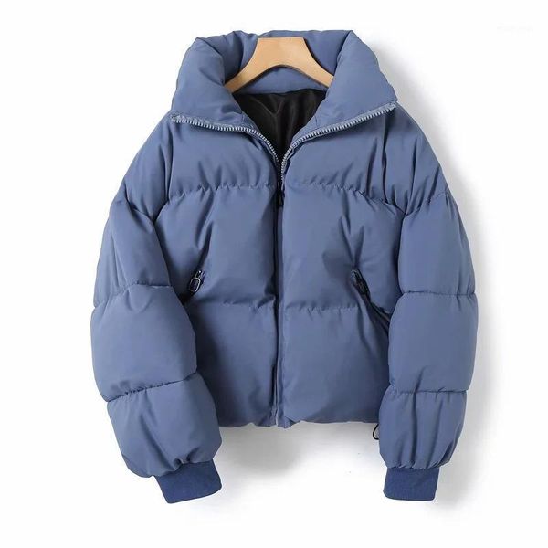 women's down & parkas winter cotton women coat 2021 fashion stand collar solid thick short jacket casual warm zipper streetwear outwear, Black
women's down & parkas winter cotton women coat 2021 fashion stand collar solid thick short jacket casual warm zipper streetwear outwear, Black
