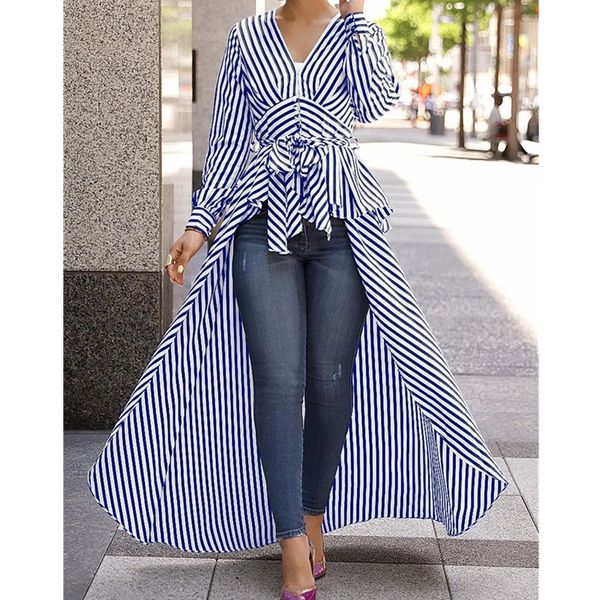 spring autumn women blouse black strips v-neck long sleeve work shirts women office striped blouse for businessby air, Black;white
spring autumn women blouse black strips v-neck long sleeve work shirts women office striped blouse for businessby air, Black;white