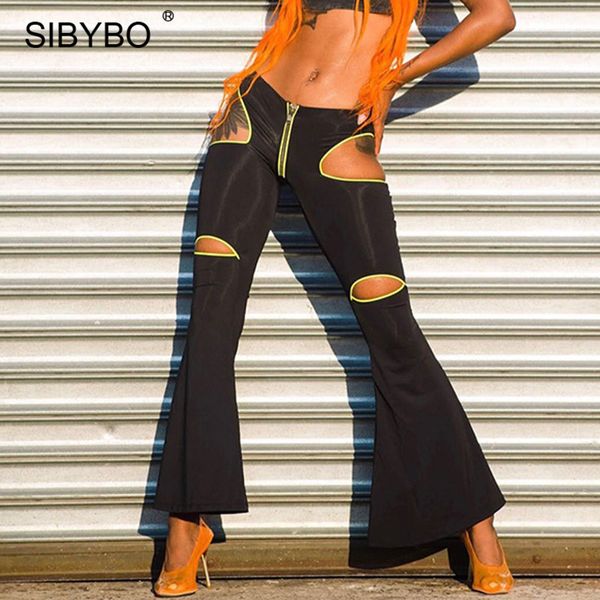 sibybo summer hollow out trumpet trousers women fashion zipper patchwork flare pants female hipster street style long pant hot, Black;white
sibybo summer hollow out trumpet trousers women fashion zipper patchwork flare pants female hipster street style long pant hot, Black;white