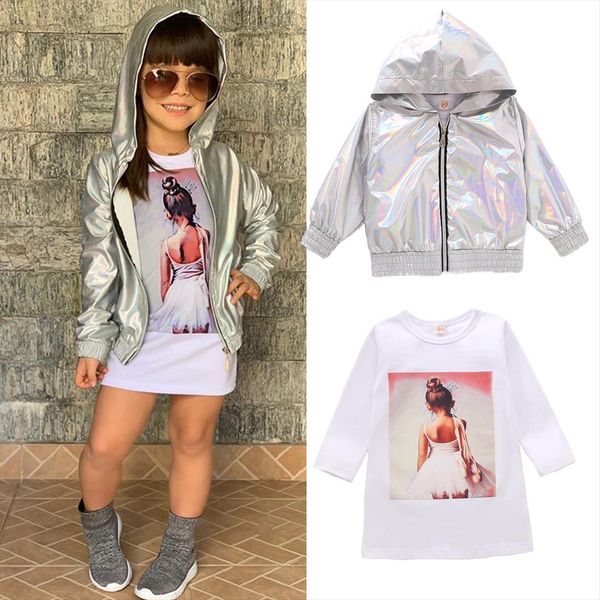 infant kids baby girl shirt coat suit fall long sleeve round collar dance printed dress princess reflective hooded cardigan, White
infant kids baby girl shirt coat suit fall long sleeve round collar dance printed dress princess reflective hooded cardigan, White