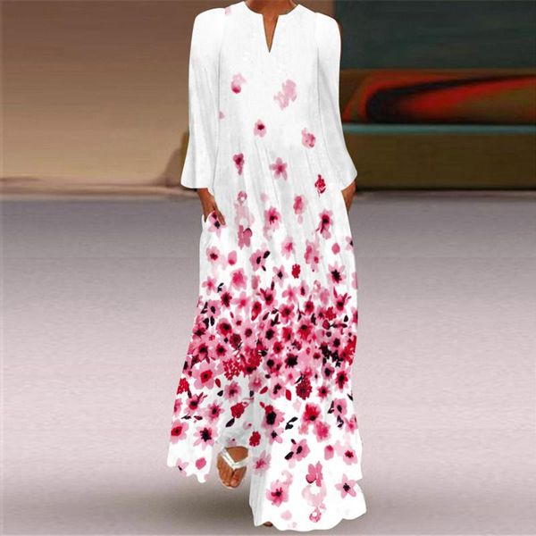 casual dresses 40# floral print maxi dress women vintage v-neck long sleeve plus size loose pocket elegant ladies robe femme, Black;gray
casual dresses 40# floral print maxi dress women vintage v-neck long sleeve plus size loose pocket elegant ladies robe femme, Black;gray