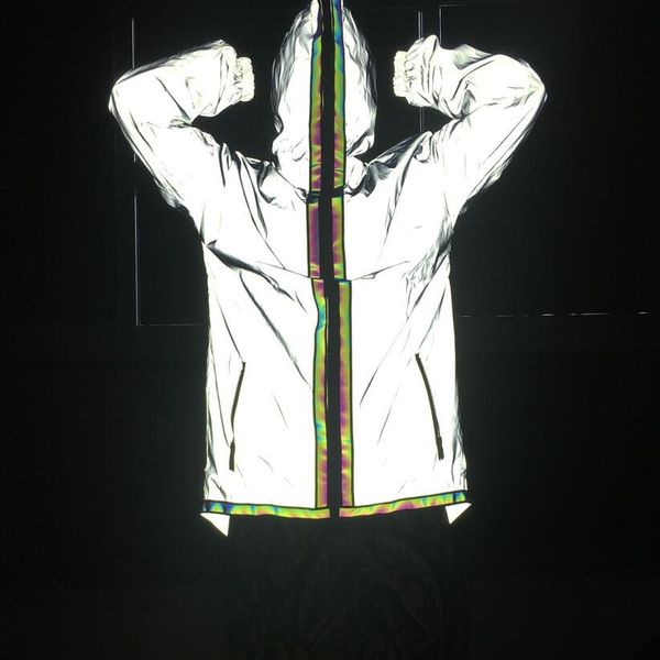 hip hop rainbow iridescent trench coats clothing men's reflective jackets refltctive jacket vest mantle cloak high visible windproof ou, Tan;black
hip hop rainbow iridescent trench coats clothing men's reflective jackets refltctive jacket vest mantle cloak high visible windproof ou, Tan;black