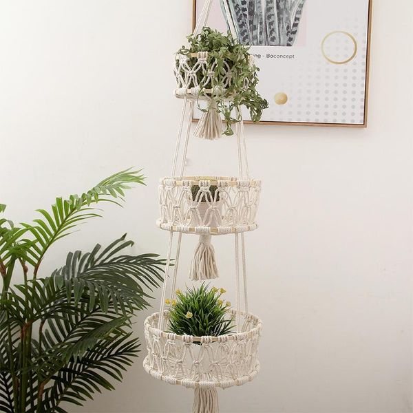 storage baskets bohemian 3 tier hanging fruit basket woven macrame tassels kitchen vegetable organizer plant holder stand rack
storage baskets bohemian 3 tier hanging fruit basket woven macrame tassels kitchen vegetable organizer plant holder stand rack