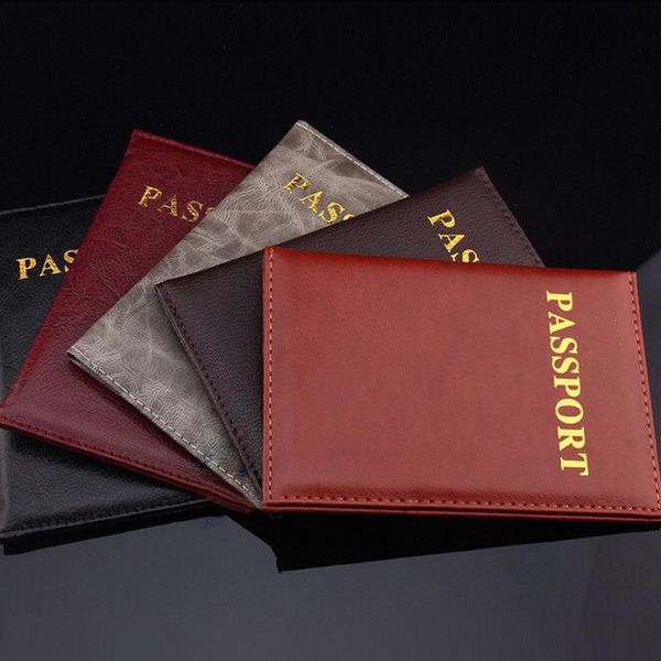 card holders 1pcs fashion passport cover pu leather id casual travel holder case 4 colors documents bag, Brown;gray
card holders 1pcs fashion passport cover pu leather id casual travel holder case 4 colors documents bag, Brown;gray