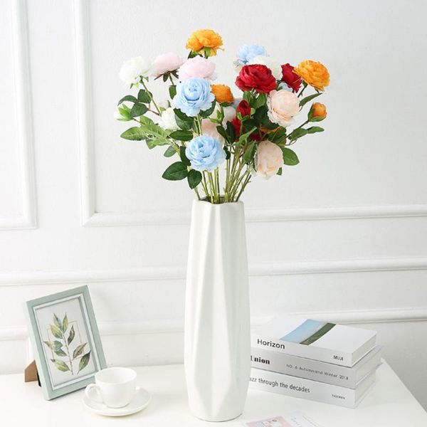 decorative flowers & wreaths 1pc 3 heads european roses artificial silk peony for home living room wedding party wall flower decoration fake
decorative flowers & wreaths 1pc 3 heads european roses artificial silk peony for home living room wedding party wall flower decoration fake