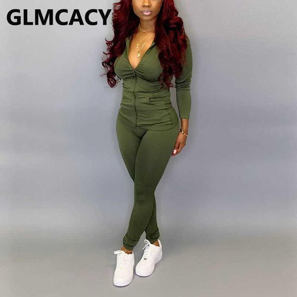 12 colors women casual two piece tracksuits solid zipper hoodies and pants set 210702, White
12 colors women casual two piece tracksuits solid zipper hoodies and pants set 210702, White