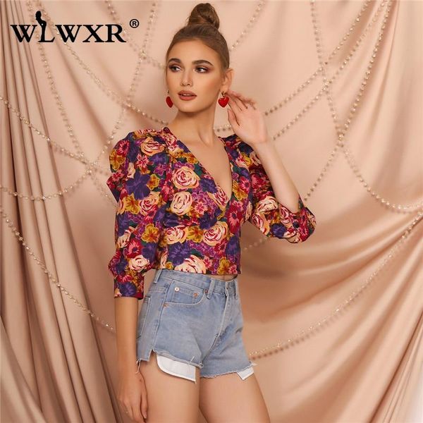 women's blouses & shirts wlwxr floral print bohemain shirt women puff sleeve bodycon blouse female crop summer boho ladies blusa, White
women's blouses & shirts wlwxr floral print bohemain shirt women puff sleeve bodycon blouse female crop summer boho ladies blusa, White