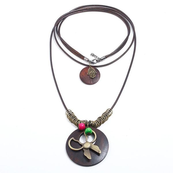 pendant necklaces vintage fashion women multilayer necklace retro hamsa hand scissors statement long leather chain sweater choker jewelry, Silver
pendant necklaces vintage fashion women multilayer necklace retro hamsa hand scissors statement long leather chain sweater choker jewelry, Silver