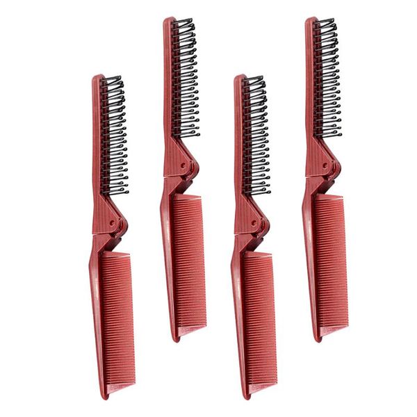 hair brushes 4pcs home portable folding combs resin design foldable hairdressing, Silver
hair brushes 4pcs home portable folding combs resin design foldable hairdressing, Silver