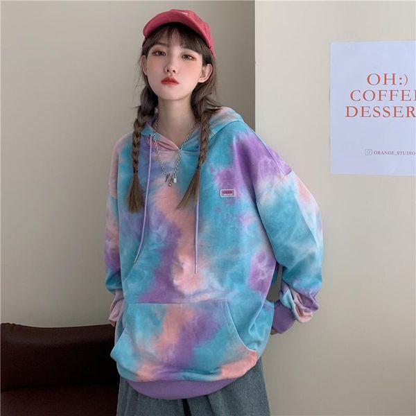 women's hoodies & sweatshirts hed fashion casual long sleeve tie-dye print gradient ladies autumn elegant personalized warm, Black
women's hoodies & sweatshirts hed fashion casual long sleeve tie-dye print gradient ladies autumn elegant personalized warm, Black