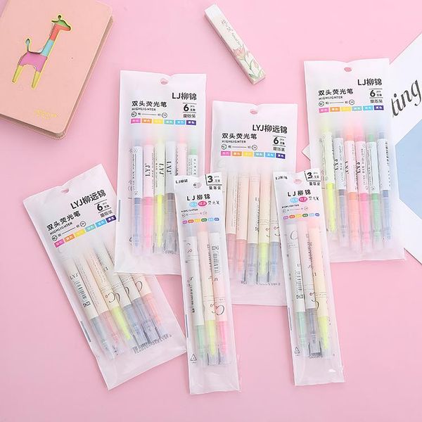highlighters selling 6-color fluorescent pen creative color graffiti hand account learning key marking decorative, Black;red
highlighters selling 6-color fluorescent pen creative color graffiti hand account learning key marking decorative, Black;red