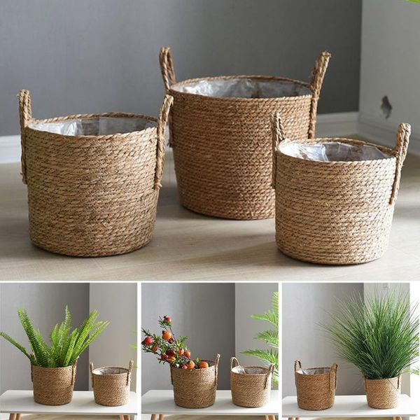handmade seagrass wickerwork basket rattan flower pot hanging home decoration storage baskets
handmade seagrass wickerwork basket rattan flower pot hanging home decoration storage baskets