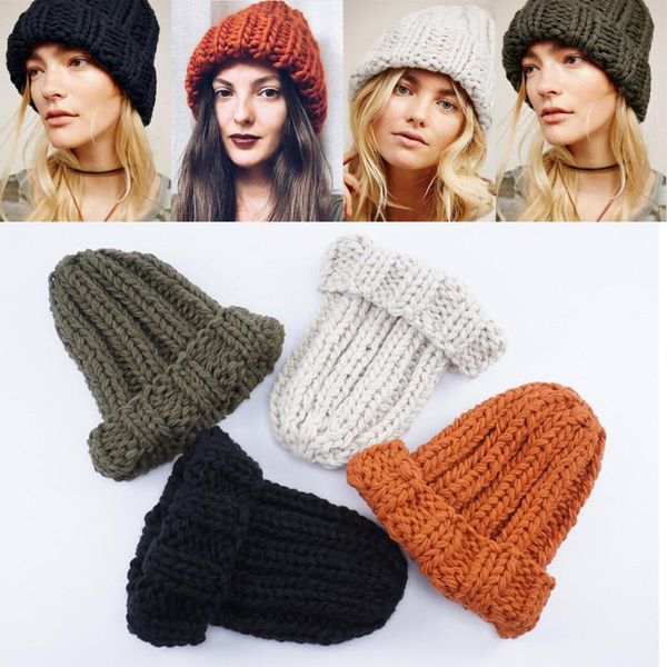 fashion beanie women knit slouchy oversized thick cap hat slouch color beanie/skull caps, Blue;gray
fashion beanie women knit slouchy oversized thick cap hat slouch color beanie/skull caps, Blue;gray
