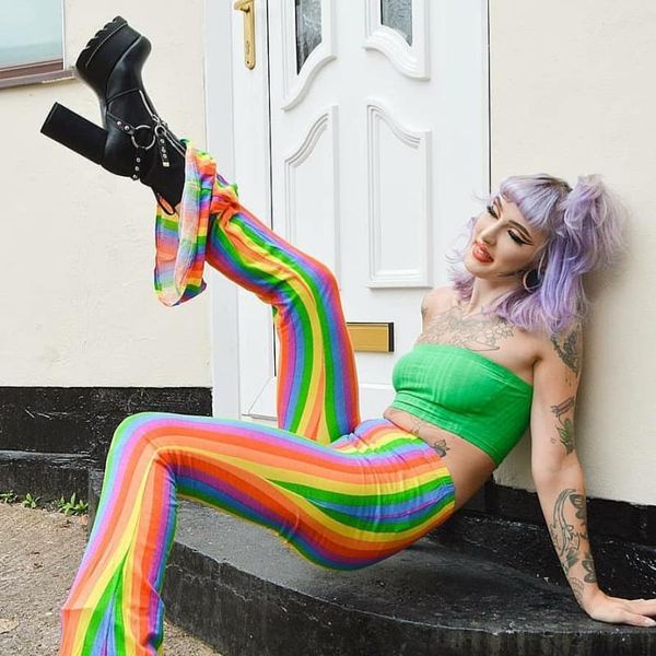 women's pants & capris brand vintage y2k high waist rainbow printed flare aesthetic trousers trendy multicor cool leisure, Black;white
women's pants & capris brand vintage y2k high waist rainbow printed flare aesthetic trousers trendy multicor cool leisure, Black;white