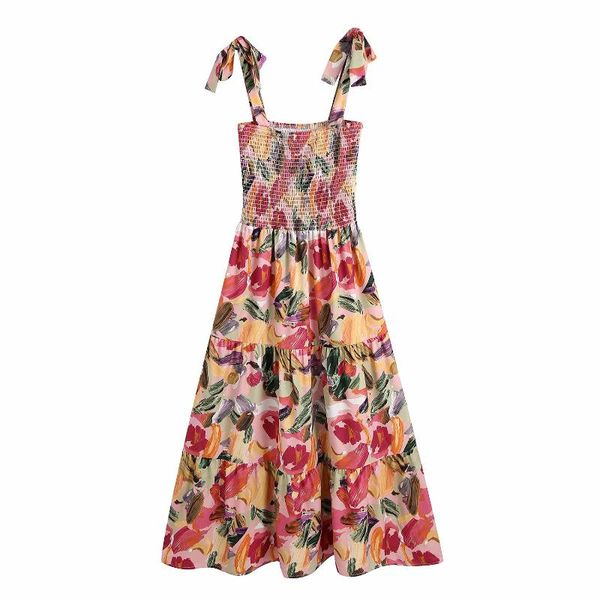 casual dresses 2021 summer women flower printed dress lace up straps elastic bust chic lady fashion woman beach midi, Black;gray
casual dresses 2021 summer women flower printed dress lace up straps elastic bust chic lady fashion woman beach midi, Black;gray